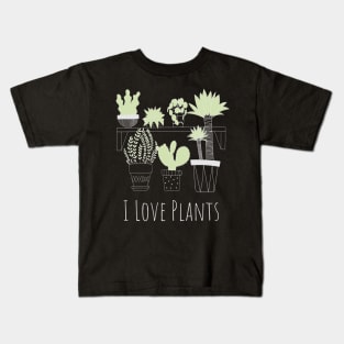 I Love Plants (light) Kids T-Shirt